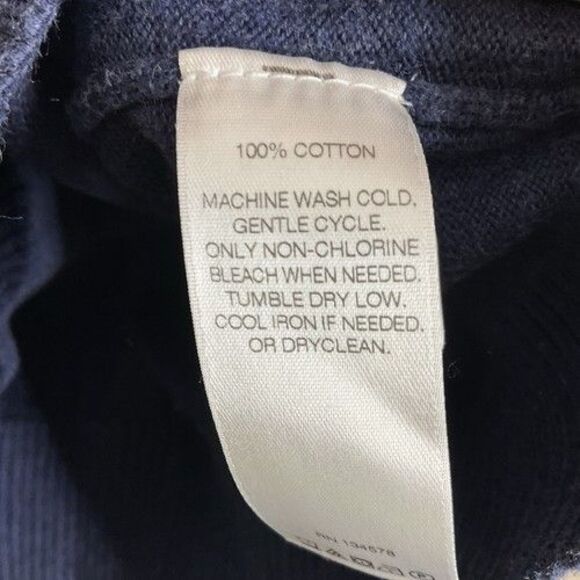 Vineyard Vines Blue 100% Cotton 1/4 Zip MockNeck Sweater Men Size 2XL Pullover - Picture 3 of 9